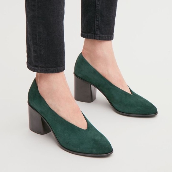 COS Shoes - COS Suede Chunky Heel Pumps (US 7 EU 38)